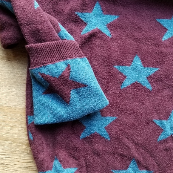 2013 guc Mini Boden blue & purple star sweater - Picture 8 of 10